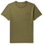 J.Crew - Slim-Fit Garment-Dyed Slub Cotton-Jersey T-Shirt - Men - Army green