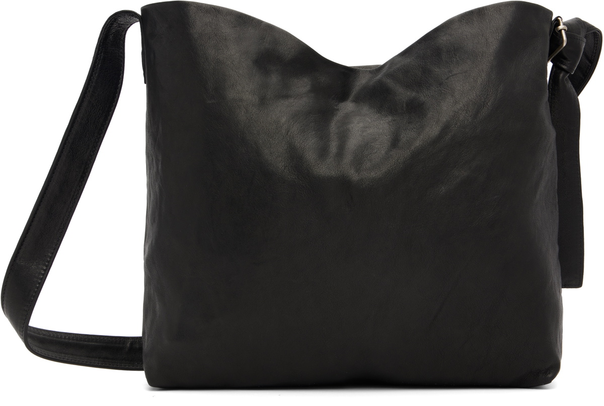 Ann Demeulemeester Black Runa Medium Soft Shoulder Bag