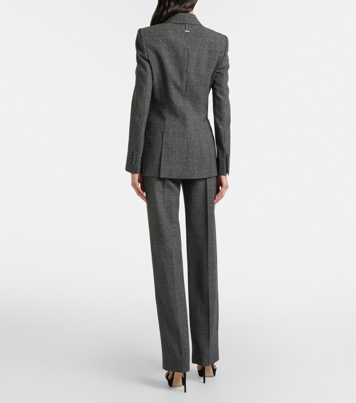 McQueen Prince of Wales check wool straight pants