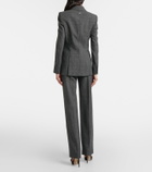 McQueen Prince of Wales check wool straight pants