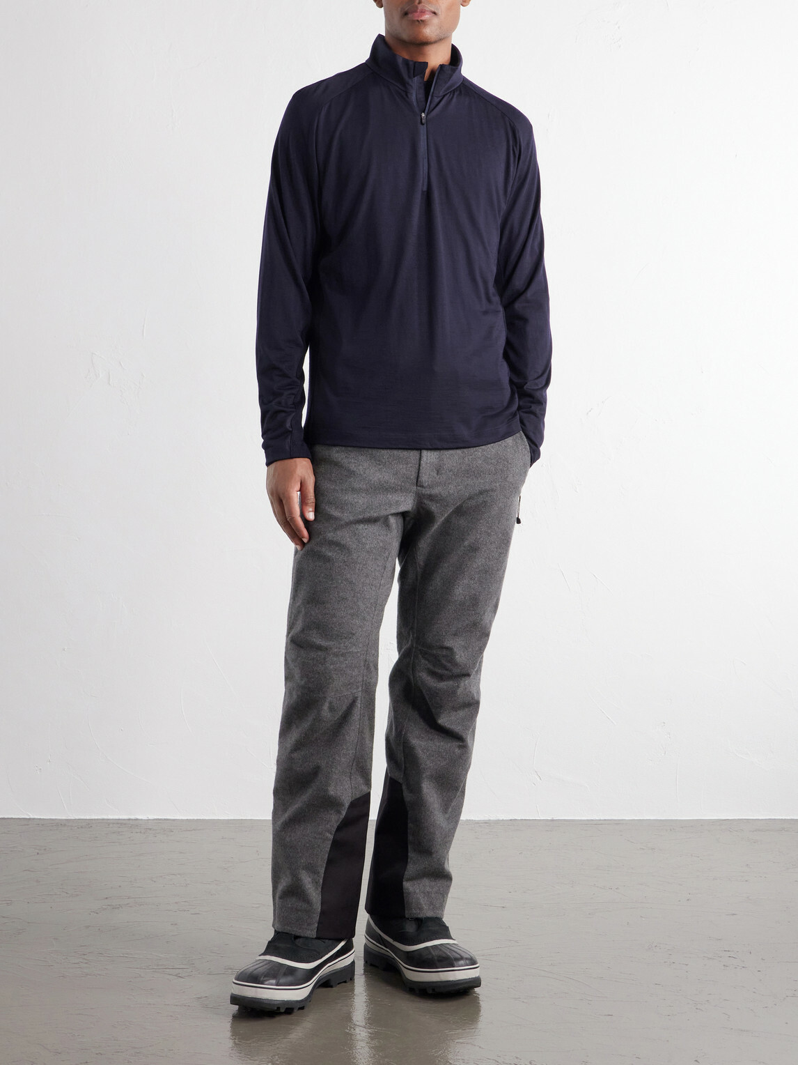 SEASE - Runner Virgin Wool Ski Mid-Layer - Blue