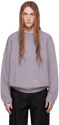 Youth Purple Irregular Sweater