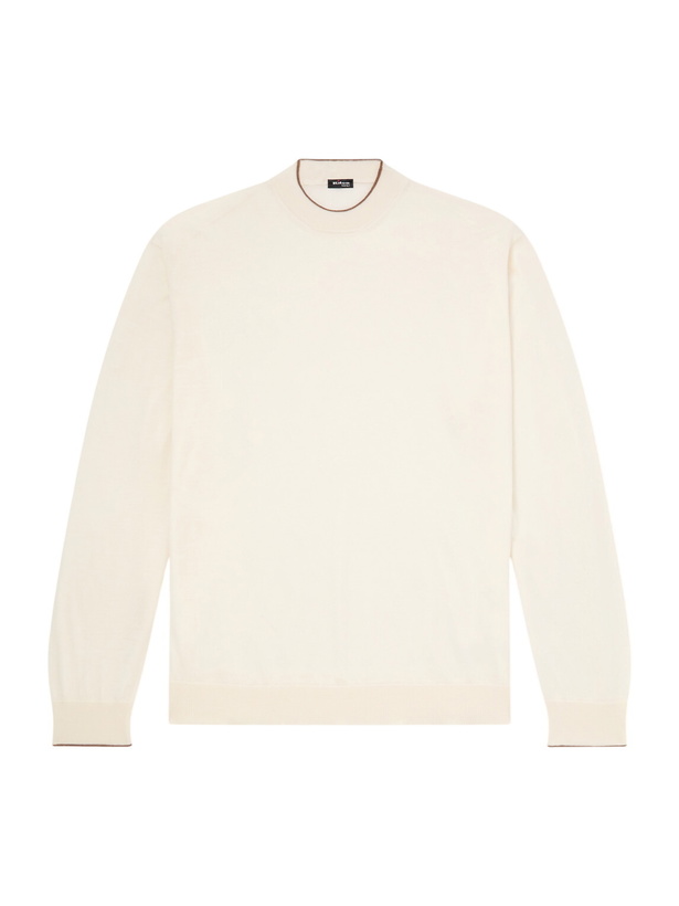 Photo: Kiton - Merino Wool Sweater - White