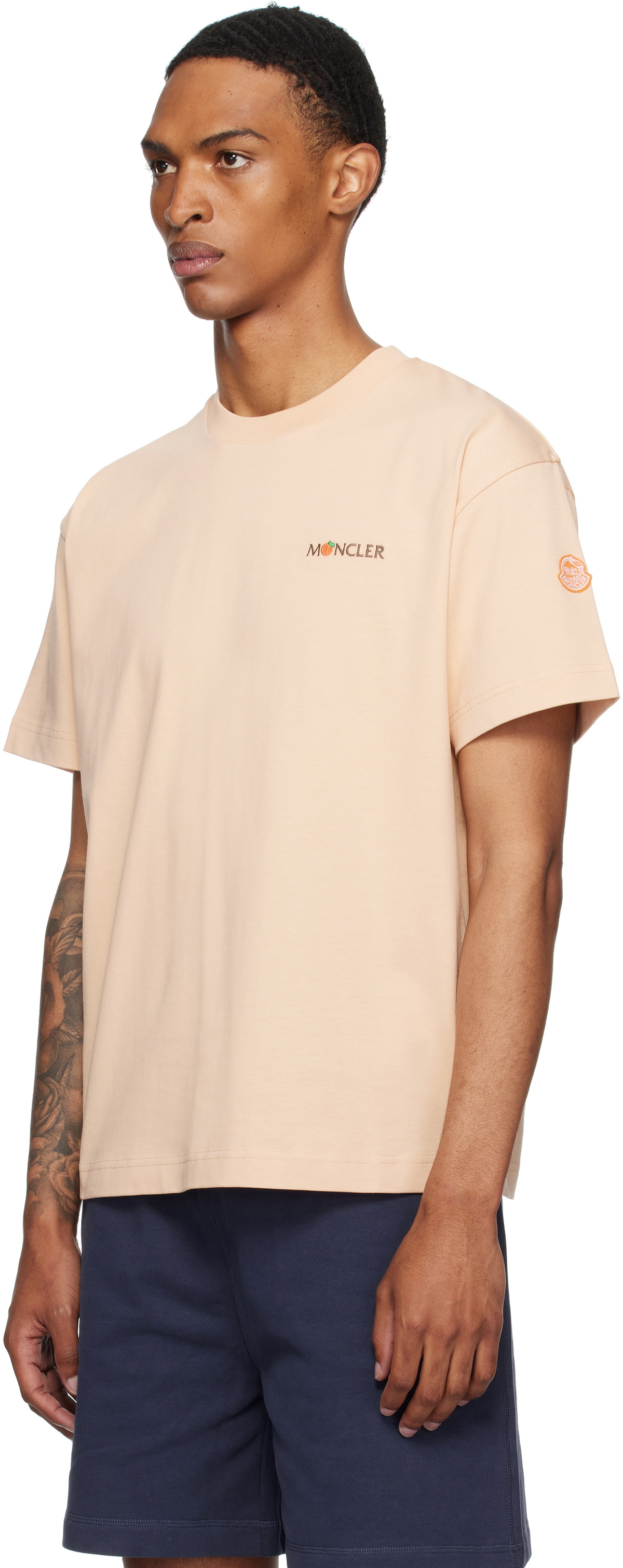 Moncler Genius Moncler x Gilga Farm Orange Short Sleeve T-shirt