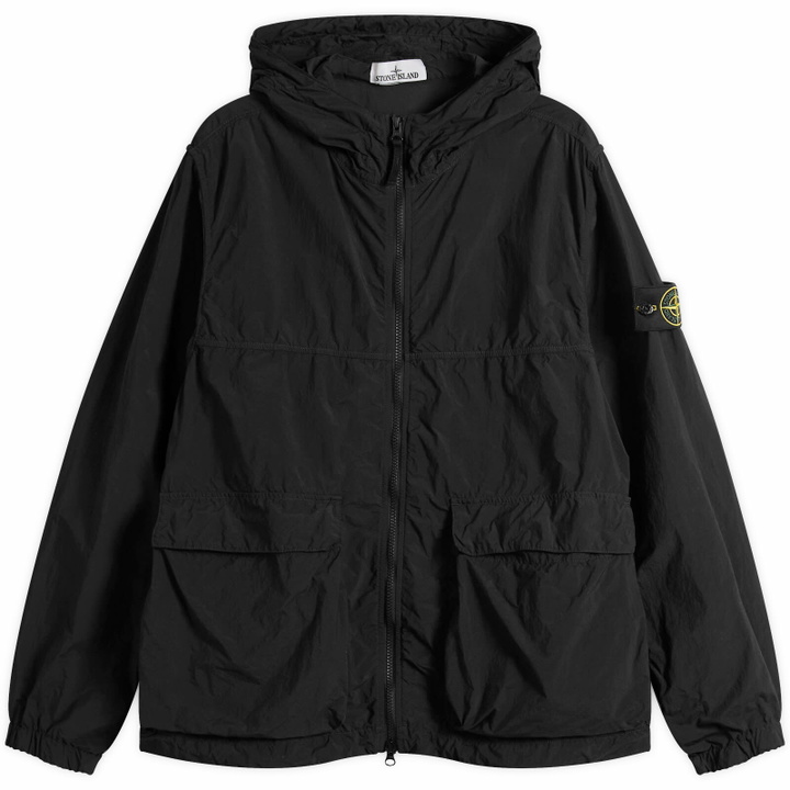 Photo: Stone Island Men's Nylon Smerigliato-TC Short Parka Jacket in Black
