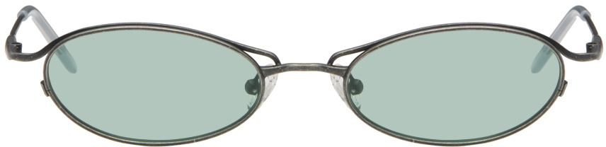 Song for the Mute SSENSE Exclusive Gunmetal Ant Sunglasses