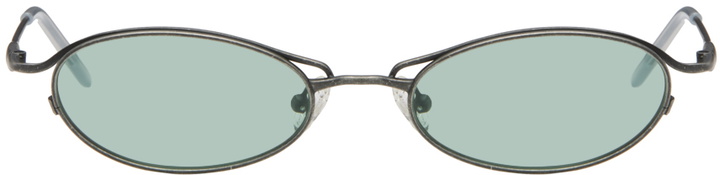 Photo: Song for the Mute SSENSE Exclusive Gunmetal Ant Sunglasses