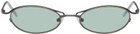 Song for the Mute SSENSE Exclusive Gunmetal Ant Sunglasses