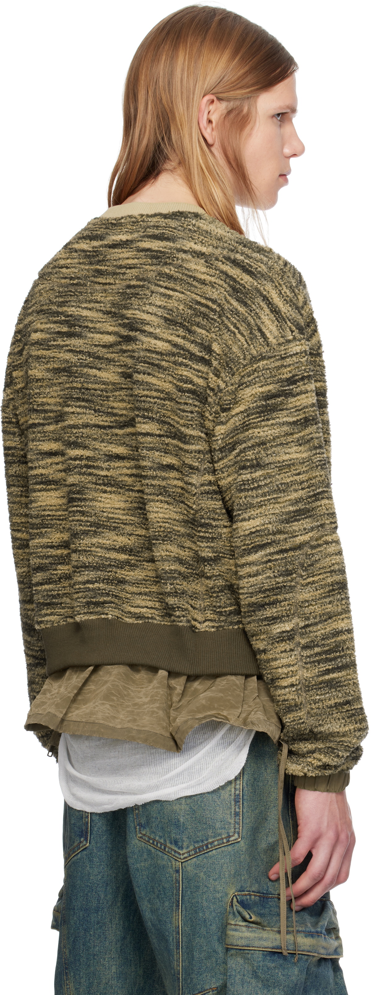 Andersson Bell Khaki Layered Fleece Sweatshirt