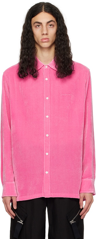 Photo: Jacquemus Pink Le Papier 'La Chemise Tombolo' Shirt