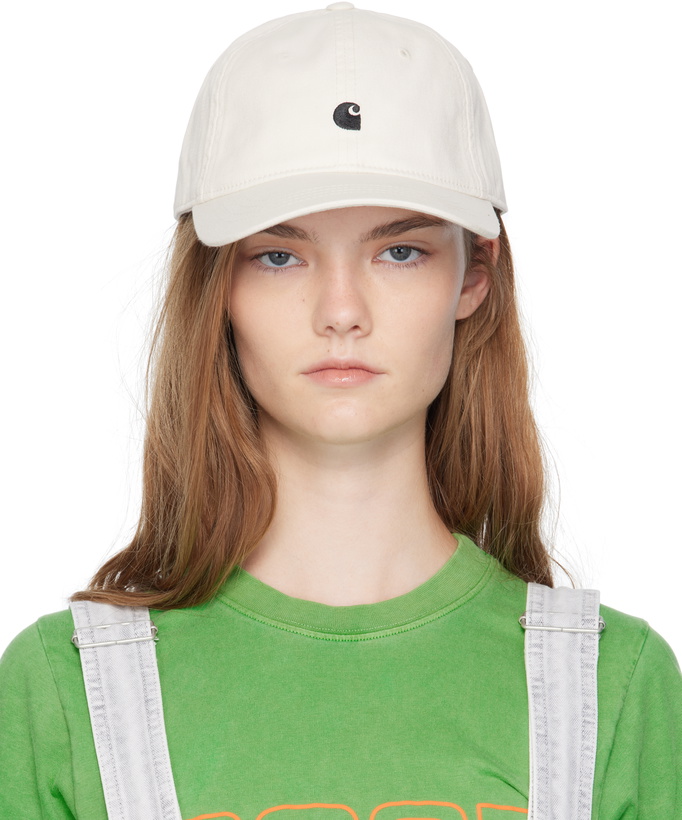 Photo: Carhartt Work In Progress White Madison Logo Cap