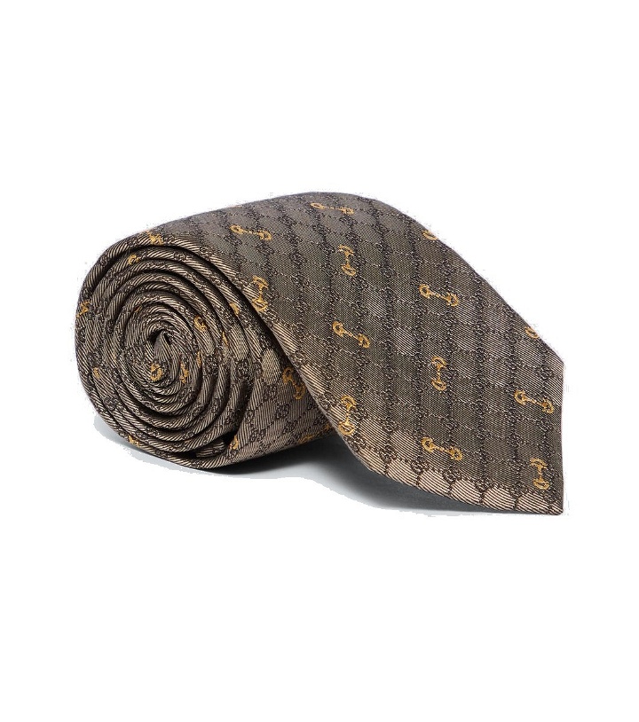 Photo: Gucci GG silk jacquard tie