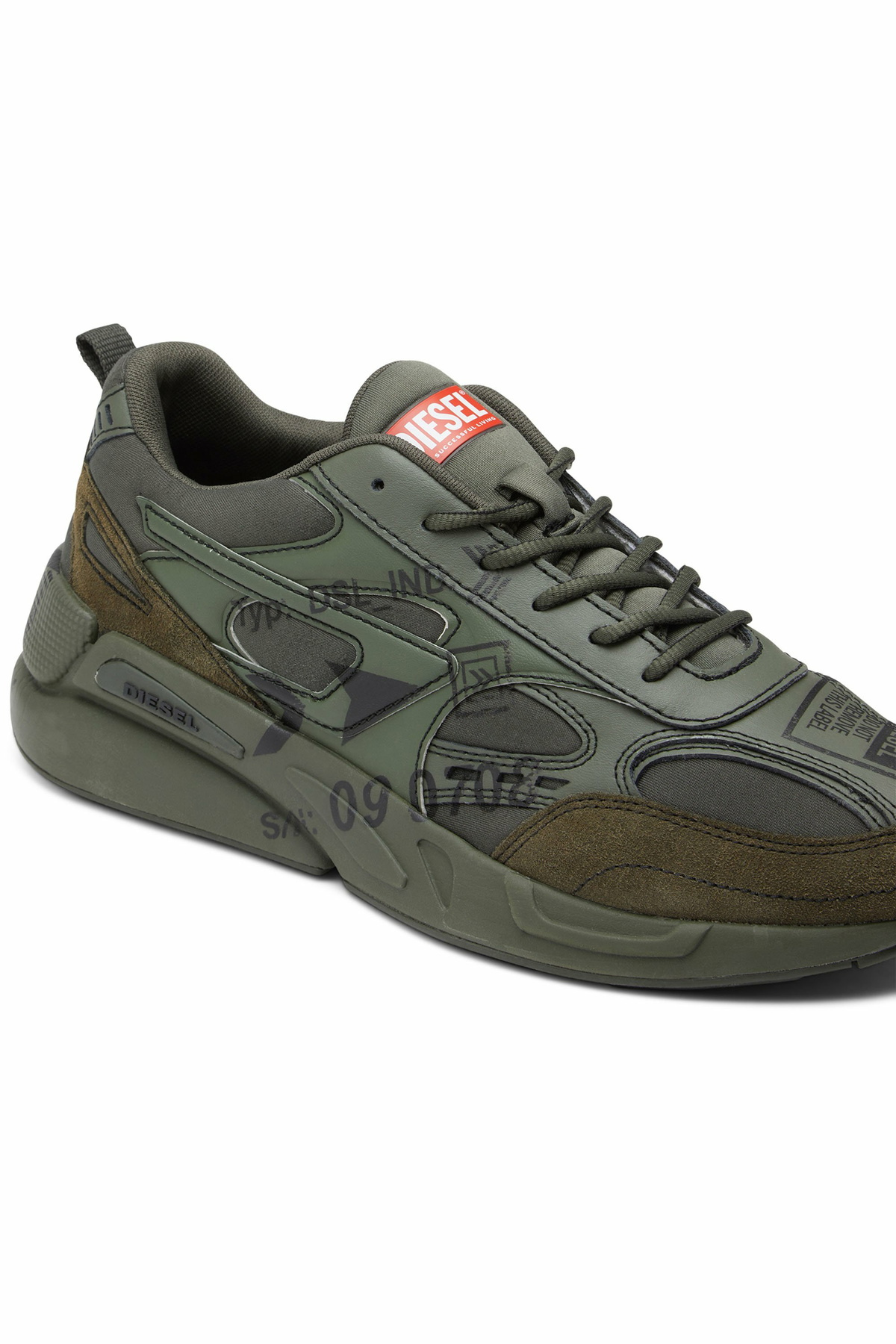 Siiiiです Stevie II Gray Denim/Green - See Kai Run