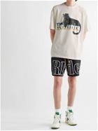 Rhude - Logo-Print Shell Drawstring Shorts - Black