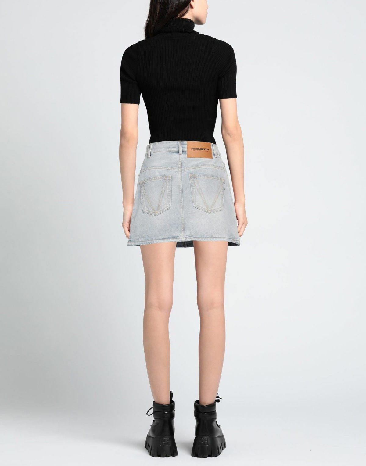 Vetements Womens Denim skirt in Blue