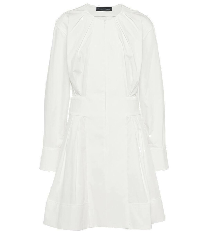 Photo: Proenza Schouler Eileen cotton poplin minidress