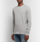 rag & bone - Slim-Fit Waffle-Knit Mélange Cotton T-Shirt - Light gray