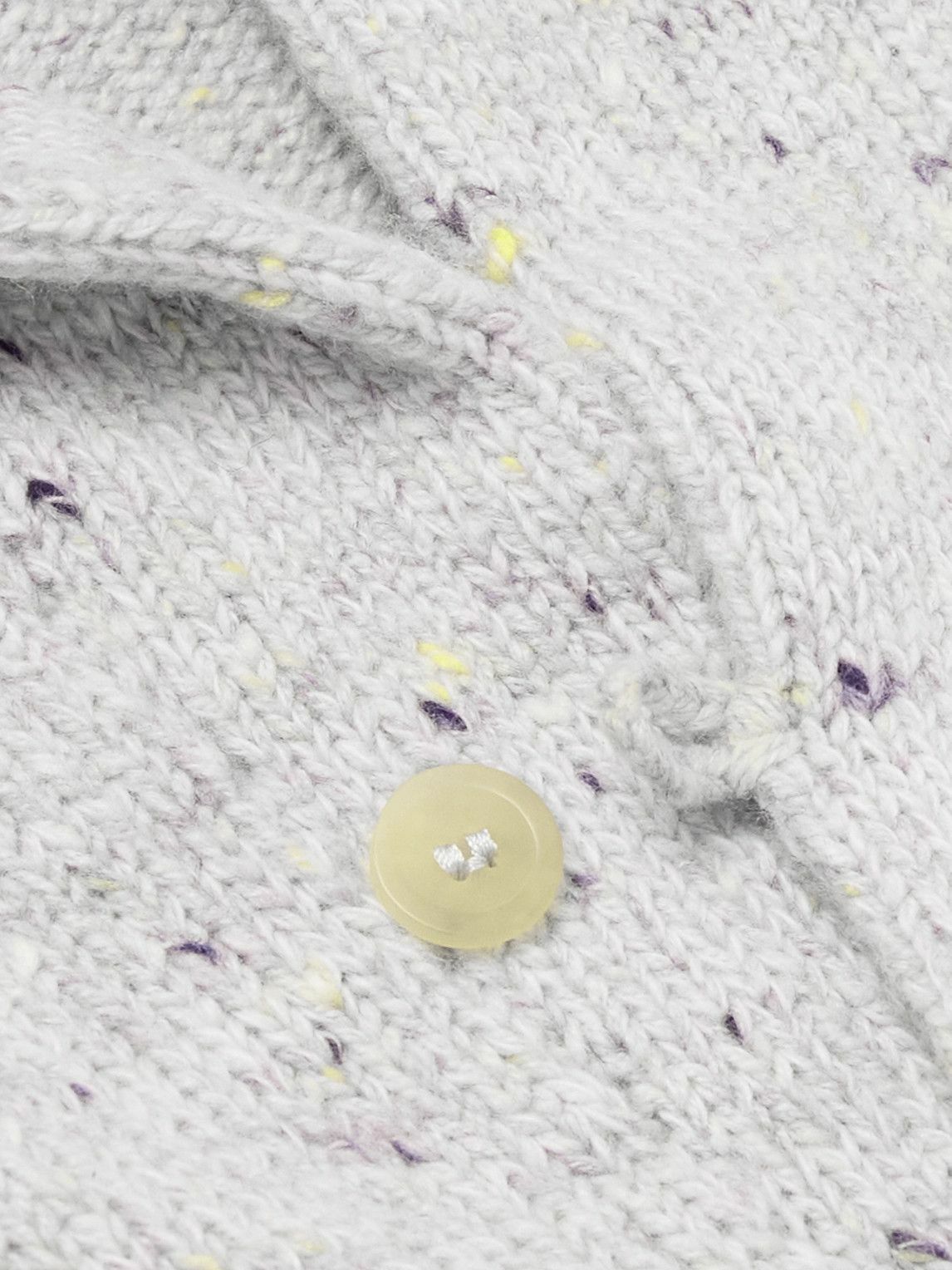 Inis Meáin - Town Merino Wool and Cashmere-Blend Cardigan - Gray