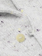 Inis Meáin - Town Merino Wool and Cashmere-Blend Cardigan - Gray
