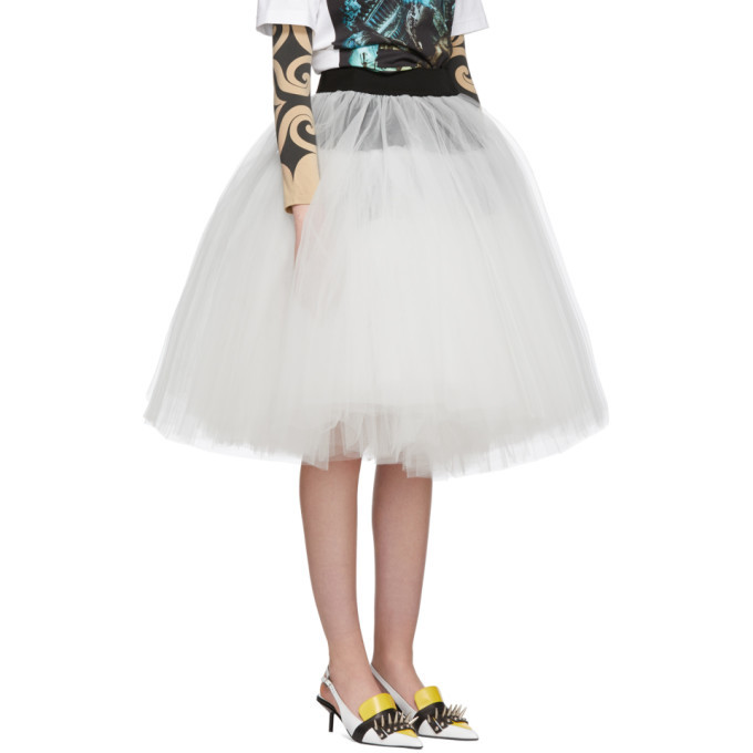 Junya Watanabe Black and White Tulle Skirt Junya Watanabe