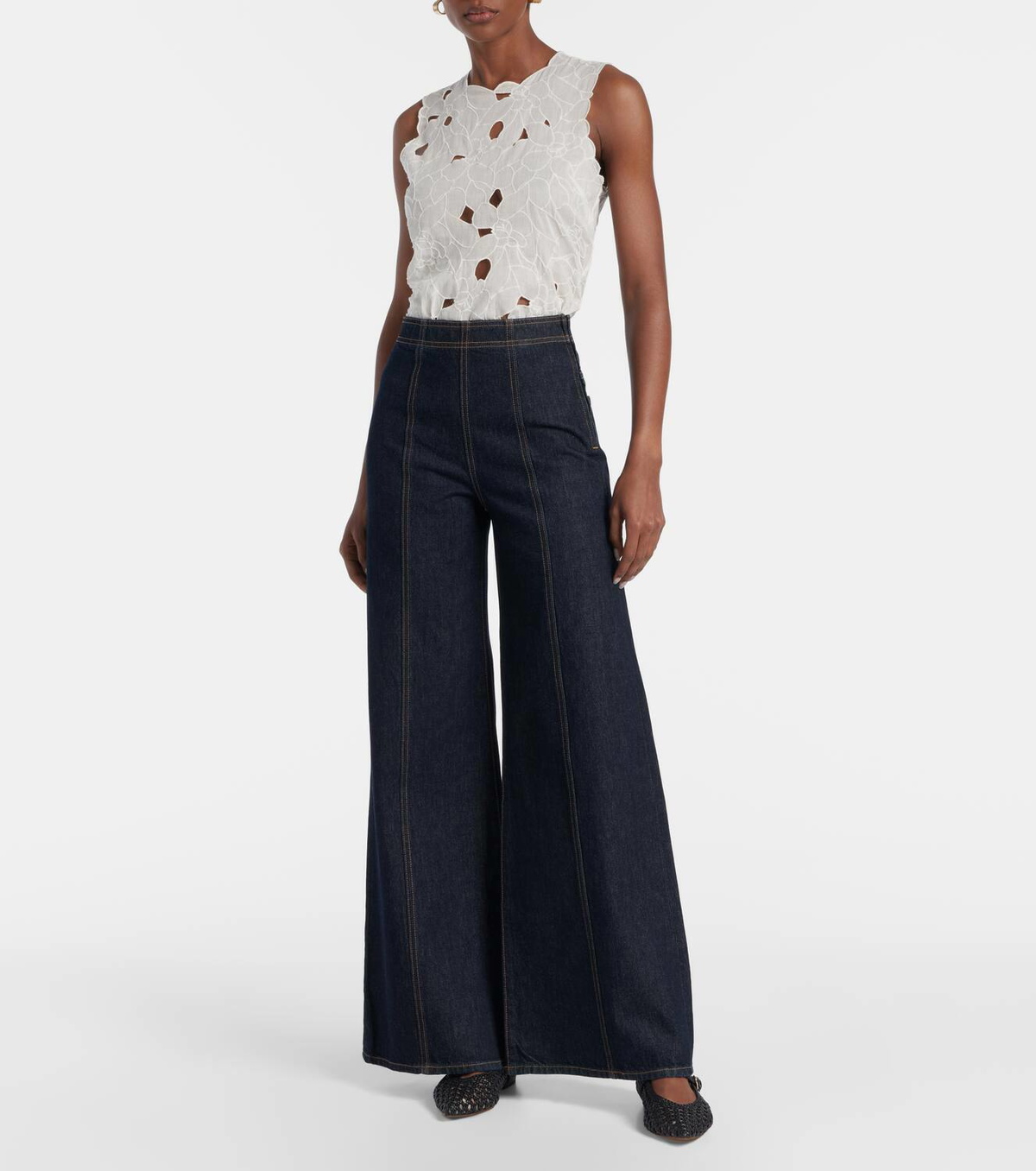 Ulla Johnson Bianca high-rise wide-leg jeans