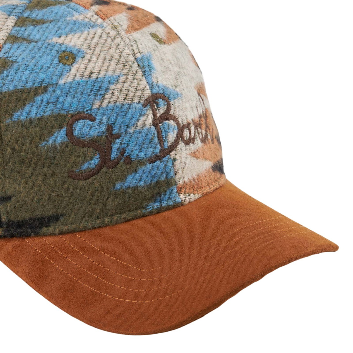 MC2 Saint Barth Baseball Corduroy Cap With St. Barth Embroidery