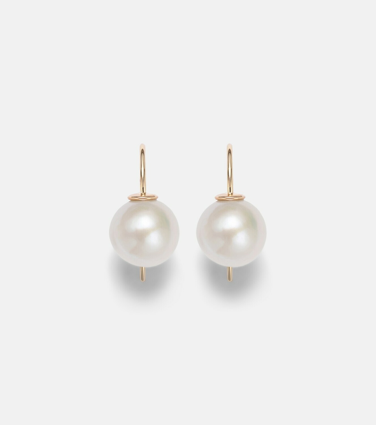 Stone and Strand Essential 14kt gold earrings with pearls