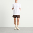 SKIMS Men's Sateen Sleep Boxers in Cocoa Heart Halfdrop