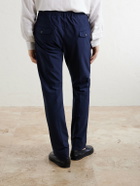 Eleventy - Straight-Leg Cotton-Blend Trousers - Blue