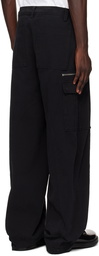 Han Kjobenhavn Black Washed Technical Denim Cargo Pants