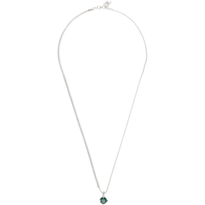 Photo: WWW.WILLSHOTT Silver and Malachite Pendant Necklace