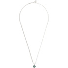 WWW.WILLSHOTT Silver and Malachite Pendant Necklace