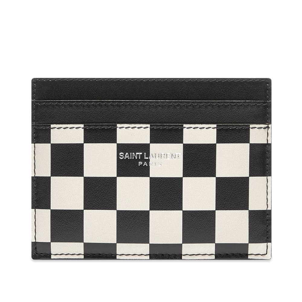 Photo: Saint Laurent Checkerboard Leather Card Holder
