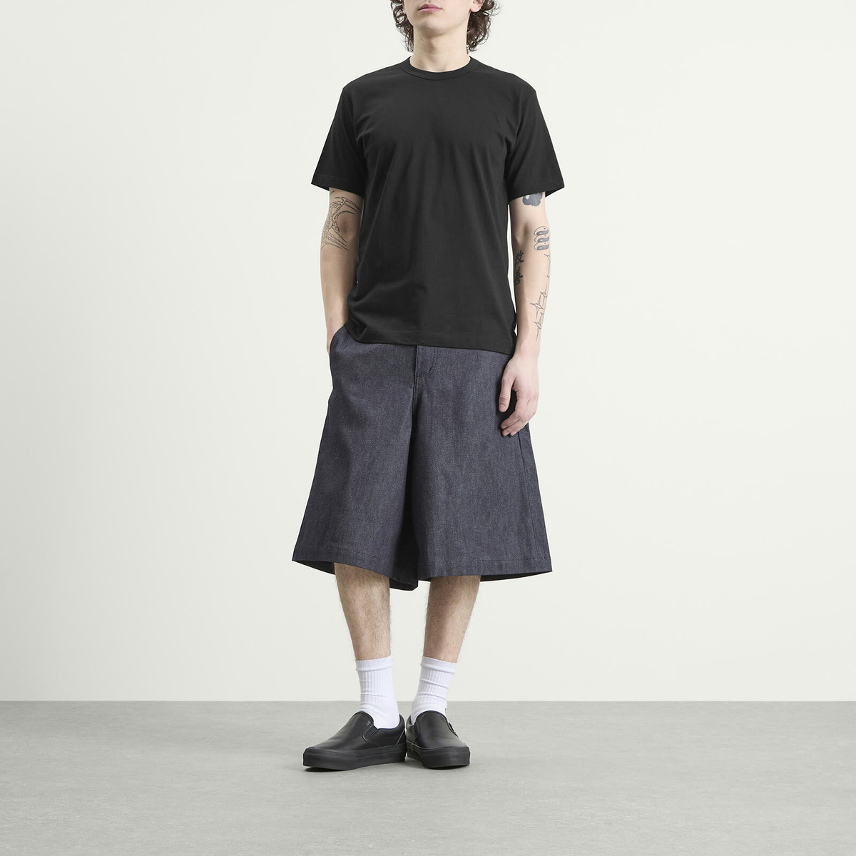 Comme des Garçons SHIRT Men's Cotton T-Shirt in Black
