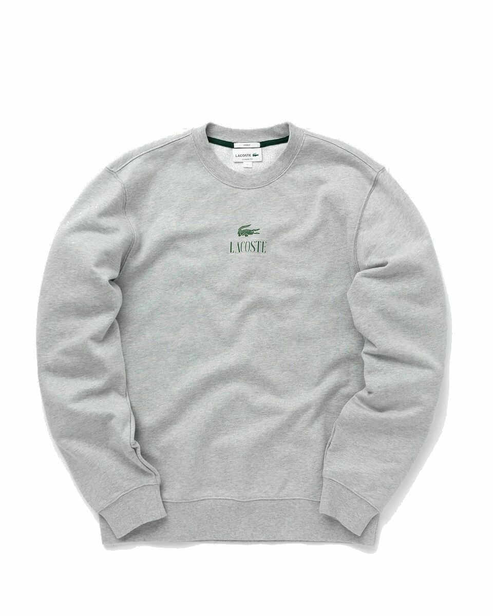 Photo: Lacoste Sweatshirts Grey - Mens - Sweatshirts