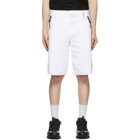 Burberry White Globe Tailored Shorts
