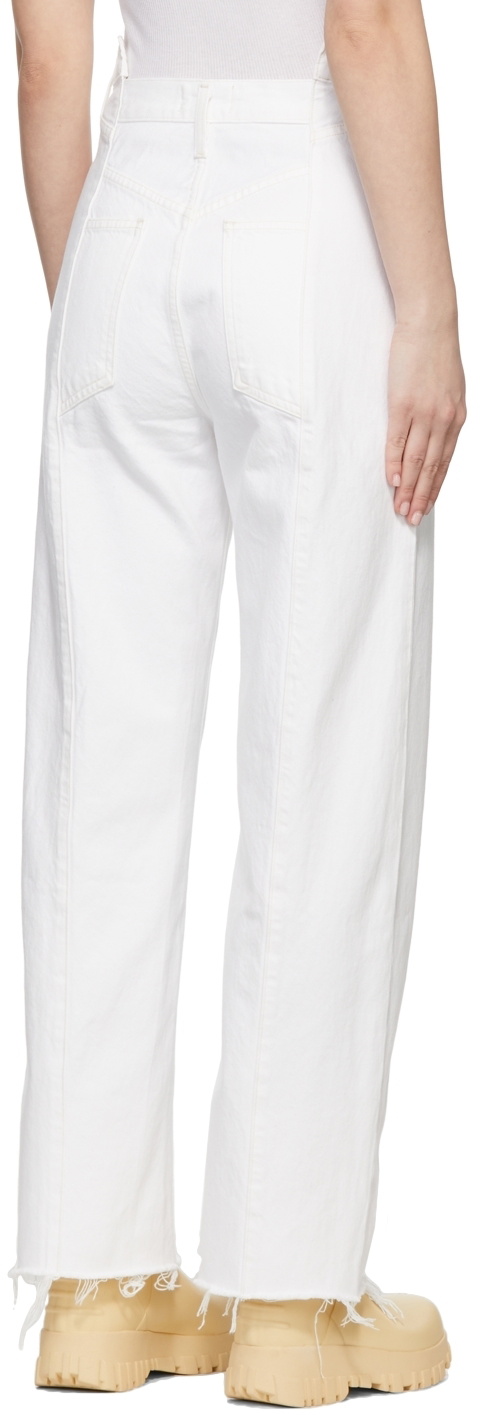 AGOLDE White Pieced Angle Jeans AGOLDE