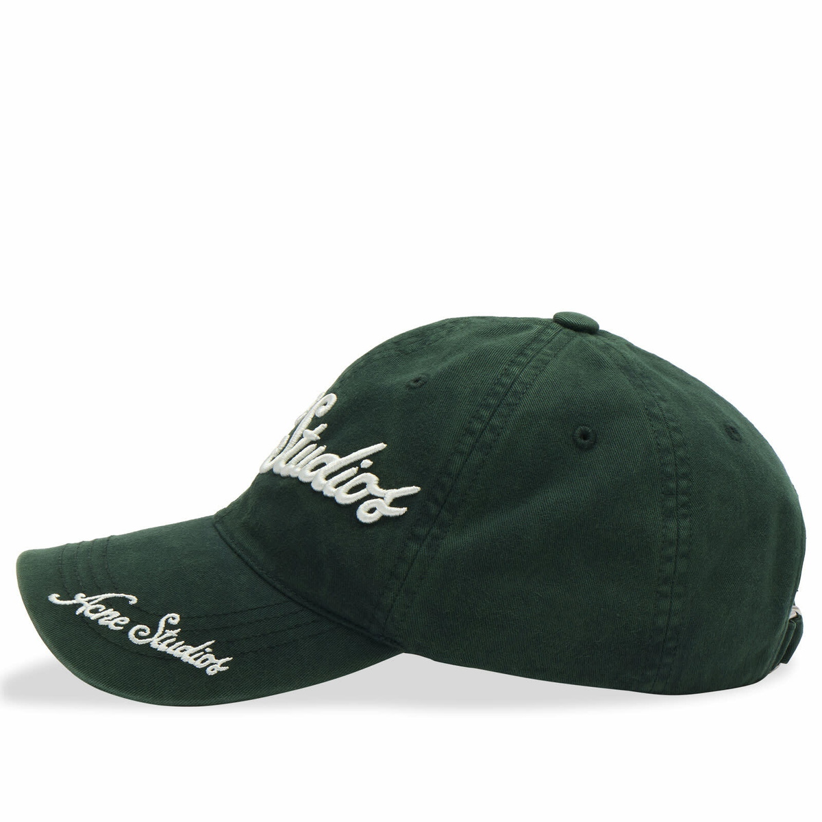 Acne Studios Men's Carliy Venice Cap in Dark Green 