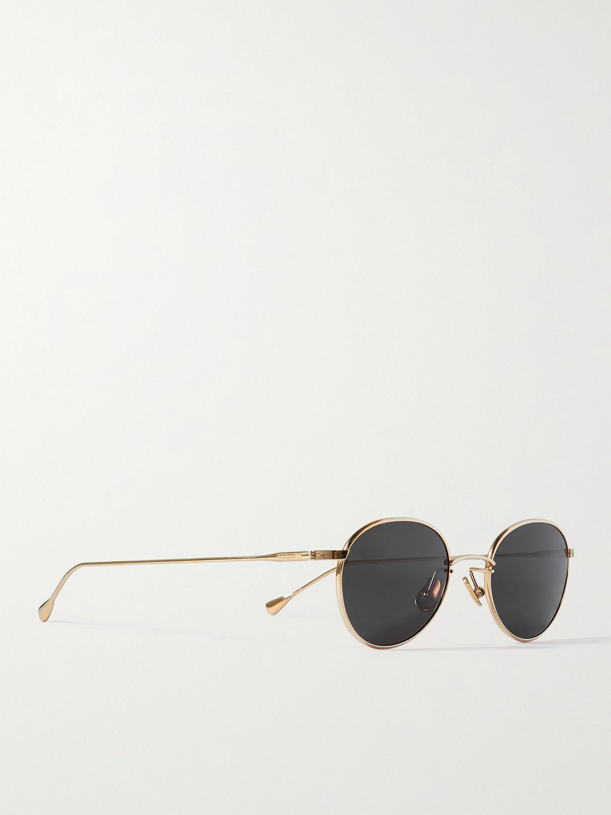 Native Sons - Winston O'B Round-Frame Gold-Tone Sunglasses Native Sons