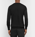 Alexander McQueen - Slim-Fit Skeleton-Intarsia Wool Sweater - Men - Black