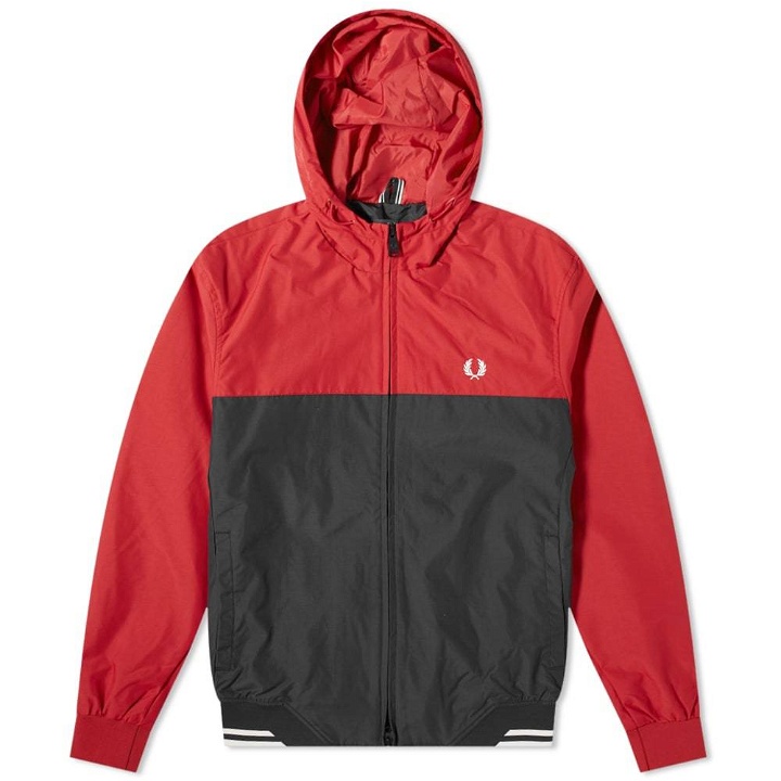Photo: Fred Perry Authentic Colour Block Hooded Jacket