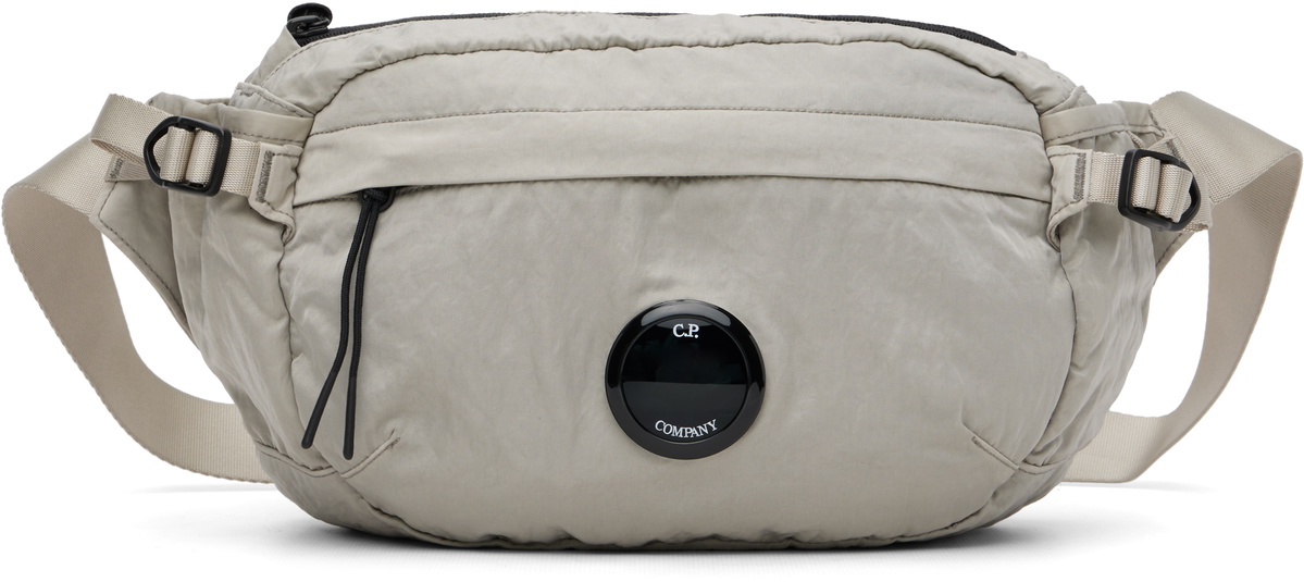 C.P. Company Gray Nylon B Belt Bag