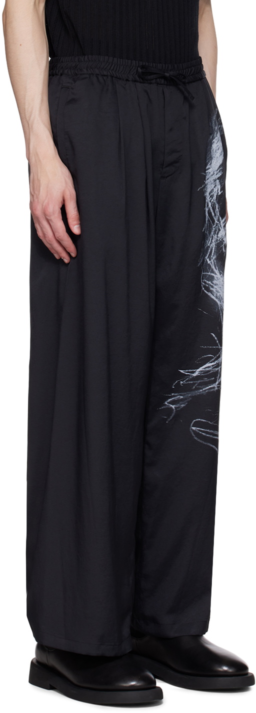 TAAKK Black Printed Trousers