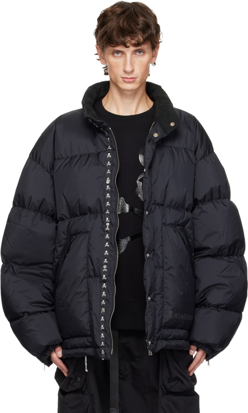 Photo: mastermind JAPAN Black Printed Logo Down Jacket