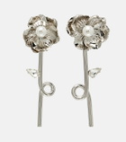 Simone Rocha Crystal-embellished faux pearl earrings