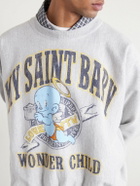 SAINT MXXXXXX - Printed Cotton-Blend Jersey Sweatshirt - Gray