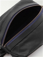 Bleu de Chauffe - Zazou Leather-Trimmed Waxed-Canvas Wash Bag