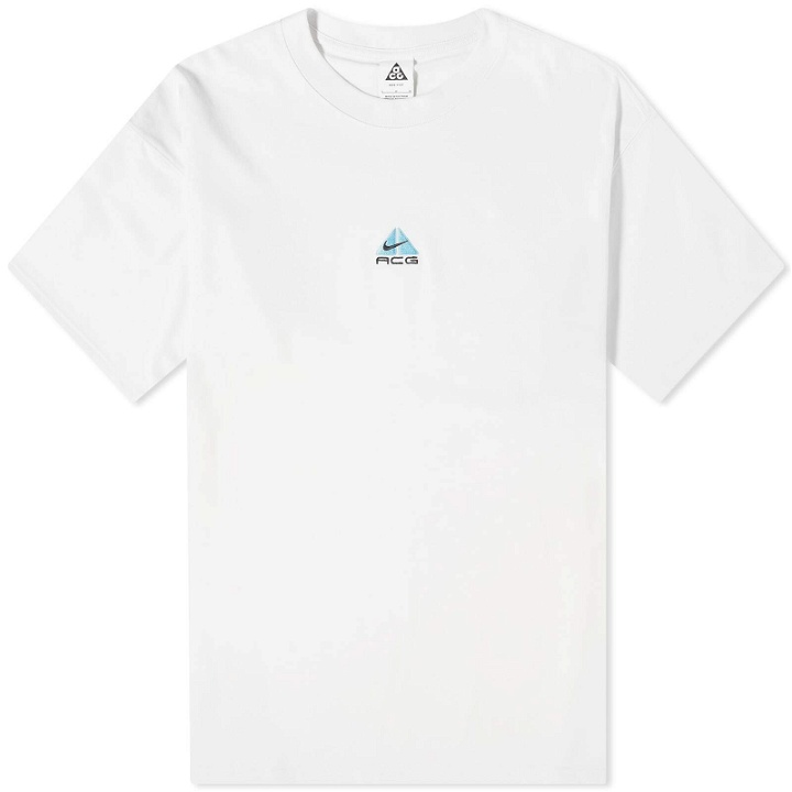 Photo: Nike Men's ACG Lungs T-Shirt in Summit White/Aquarius Blue