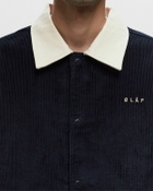 ølåf Corduroy Coach Jacket Blue Overshirts