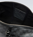 Gucci GG canvas leather-trimmed duffel bag
